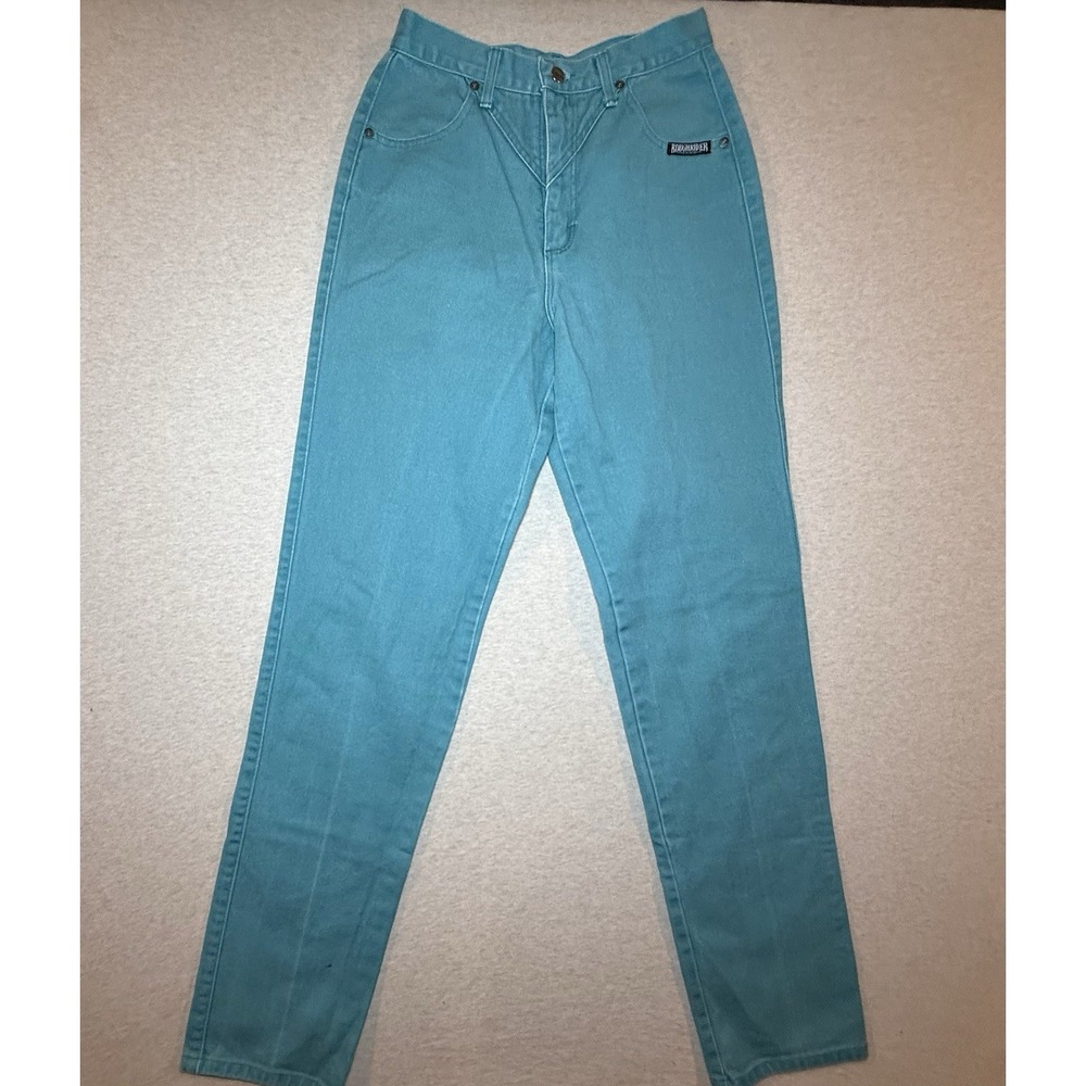 Roughrider Woman's Turquise Jeans Size 9/10